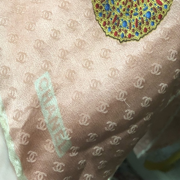 Chanel Vintage Silk Scarf Gemstone - Picture 1 of 3
